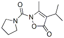 5(2H)-Isoxazolone,  3-methyl-4-(1-methylethyl)-2-(1-pyrrolidinylcarbonyl)- Struktur