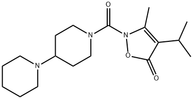 1,4-Bipiperidine,  1-[[3-methyl-4-(1-methylethyl)-5-oxo-2(5H)-isoxazolyl]carbonyl]-  (9CI),706805-01-8,结构式