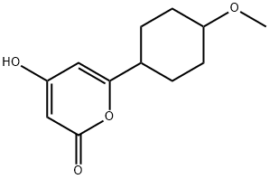 2H-Pyran-2-one, 4-hydroxy-6-(4-methoxycyclohexyl)- (9CI) Struktur