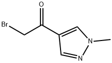2 - 溴 - 1 - (1 - 甲基 - 1H - 吡唑 - 4 - 基)乙酮,706819-66-1,结构式