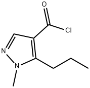 1H-Pyrazole-4-carbonyl chloride, 1-methyl-5-propyl- (9CI) Structure