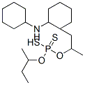 O,O-bis(sec-butyl) hydrogen dithiophosphate, compound with dicyclohexylamine (1:1) Structure