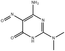 4-氨基-2-二甲基氨基-6-羟基-5-亚硝基嘧啶, 70700-44-6, 结构式