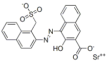 strontium 3-hydroxy-4-[[1-(sulphonatomethyl)-2-naphthyl]azo]-2-naphthoate,70703-34-3,结构式