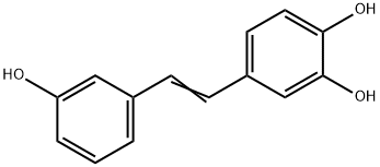 3,3',4-trihydroxystilbene 化学構造式