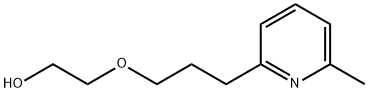 2-[3-(6-メチル-2-ピリジニル)プロポキシ]エタノール 化学構造式