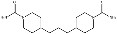 4,4'-(丙烷-1,3-二基)双(哌啶-1-甲酰胺) 结构式