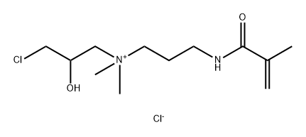 (3-chloro-2-hydroxypropyl)dimethyl[3-[(2-methyl-1-oxoallyl)amino]propyl]ammonium chloride 结构式