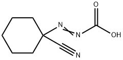 Diazenecarboxylic  acid,  (1-cyanocyclohexyl)-  (9CI) 结构式