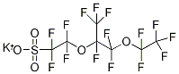 全氟-4-甲基-3,6-二氧杂辛烷-1-磺酸钾,70755-50-9,结构式