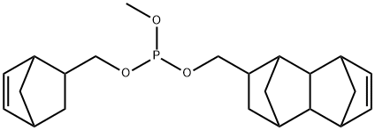 [bicyclo[2.2.1]hept-5-en-2-ylmethyl](methyl)[(1,2,3,4,4a,5,8,8a-octahydro-1,4:5,8-dimethanonaphthalen-2-yl)methyl]phosphine  Struktur