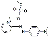 2-[[4-(二甲基氨基)苯基]偶氮]-1-甲基吡啶鎓硫酸甲酯盐 结构式