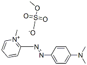 2-[[4-(dimethylamino)phenyl]azo]-1-methylpyridinium methyl sulphate Structure