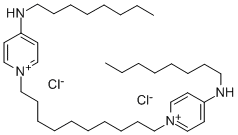 N,N'-(decane-1,10-diyldi-1(4H)-pyridyl-4-ylidene)bis(octylammonium) dichloride Structure