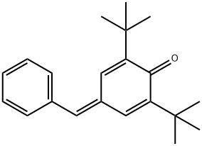 2,6-ジ(tert-ブチル)-4-ベンジリデン-2,5-シクロヘキセン-1-オン 化学構造式