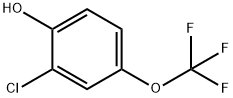 2-CHLORO-4-TRIFLUOROMETHOXYPHENOL Structure