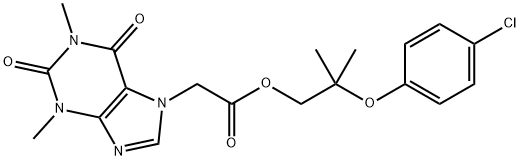 AcefyllineClofibrol Struktur