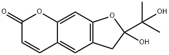 2,3-Dihydro-2-hydroxy-2-(1-hydroxy-1-methylethyl)-7H-furo[3,2-g][1]benzopyran-7-one,70792-95-9,结构式