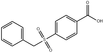 4-Phenylmethanesulfonylbenzoic acid Structure