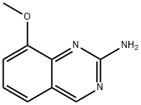 2-アミノ-8-メトキシキナゾリン 化学構造式