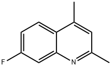 7－フルオロ－2，4－ジメチルキノリン 化学構造式