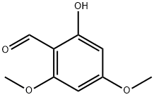 4,6-ジメトキシ-2-ヒドロキシベンズアルデヒド 化学構造式