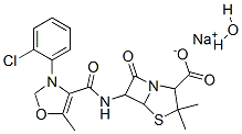 氯唑西林钠一水合物, 7081-44-9, 结构式