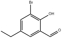 Benzaldehyde, 3-bromo-5-ethyl-2-hydroxy- (9CI) 化学構造式