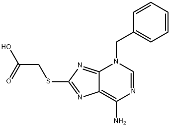 2-[[6-AMino-3-(phenylMethyl)-3H-purin-8-yl]thio]acetic Acid Structure