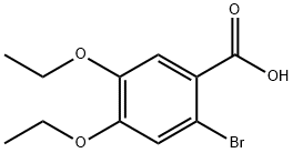 2-ブロモ-4,5-ジエトキシ安息香酸 化学構造式
