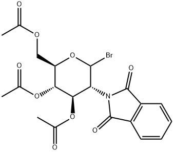 Bromo 2-Deoxy-2-N-phthalimido-3,4,6-tri-O-acetyl-α,β-D-glucopyranoside 结构式