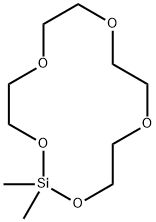 2,2-ジメチル-1,3,6,9,12-ペンタオキサ-2-シラシクロテトラデカン 化学構造式