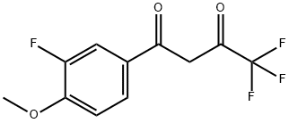 4,4,4-trifluoro-1-(3-fluoro-4-methoxyphenyl)butane-1,3-dione Structure