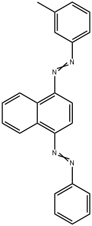 1-(Phenylazo)-4-[(3-methylphenyl)azo]naphthalene,70865-38-2,结构式