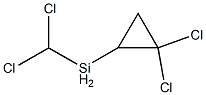 1,1-ジクロロ-2-[ジクロロ(メチル)シリル]シクロプロパン 化学構造式