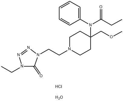 ALFENTANIL HYDROCHLORIDE CII (500 MG) 化学構造式