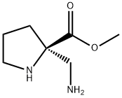 Proline, 2-(aminomethyl)-, methyl ester (9CI) Structure