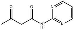 N-(2-ピリミジニル)アセトアセトアミド 化学構造式