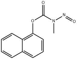 N-メチル-N-ニトロソカルバミド酸1-ナフチル 化学構造式