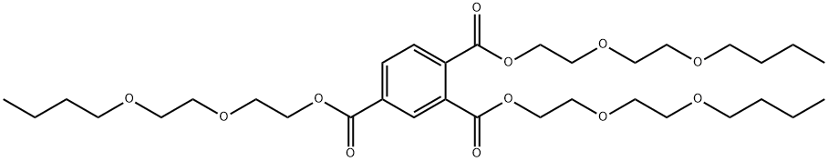 1,2,4-Benzenetricarboxylic acid tris[2-(2-butoxyethoxy)ethyl] ester 结构式