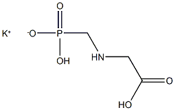 Glycine, N-(phosphonomethyl)-, potassium salt 化学構造式