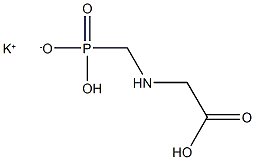 Glycine, N-(phosphonomethyl)-, potassium salt Structure