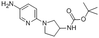 (3RS)-TERT-BUTYL 1-(5-AMINOPYRIDIN-2-YL)PYRROLIDIN-3-YLCARBAMATE Structure