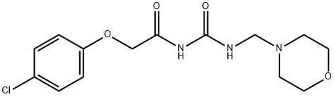 우레아,1-((p-클로로페녹시)아세틸)-3-(모르폴리노메틸)-