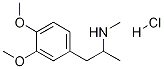 3,4-Dimethoxymethamphetamine (hydrochloride) 结构式