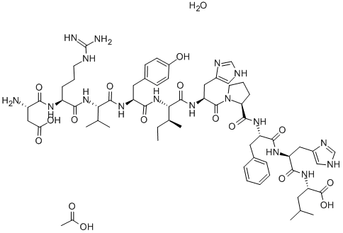 血管紧张肽I, 70937-97-2, 结构式