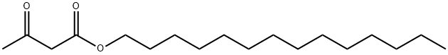 3-オキソブタン酸テトラデシル 化学構造式