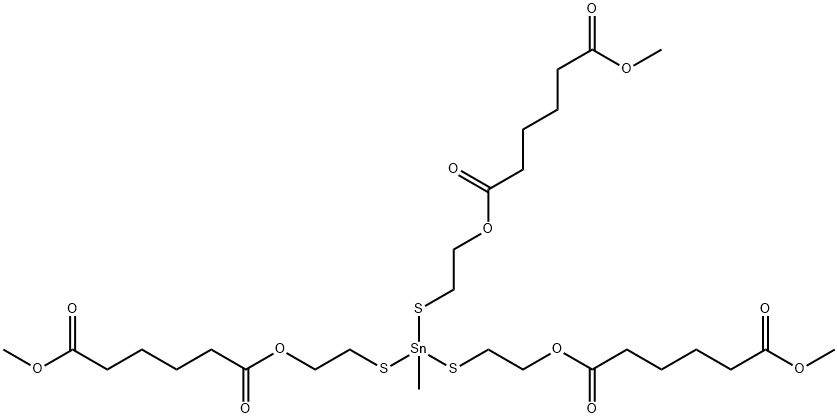 70942-28-8 dimethyl 11-[[2-[(6-methoxy-1,6-dioxohexyl)oxy]ethyl]thio]-11-methyl-6,16-dioxo-7,15-dioxa-10,12-dithia-11-stannahenicosanedioate