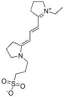 1-エチル-3,4-ジヒドロ-5-[3-[1-(3-スルホナトプロピル)ピロリジン-2-イリデン]-1-プロペニル]-2H-ピロリウム 化学構造式