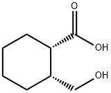 Cyclohexanecarboxylic acid, 2-(hydroxymethyl)-, (1S,2R)- (9CI) 结构式